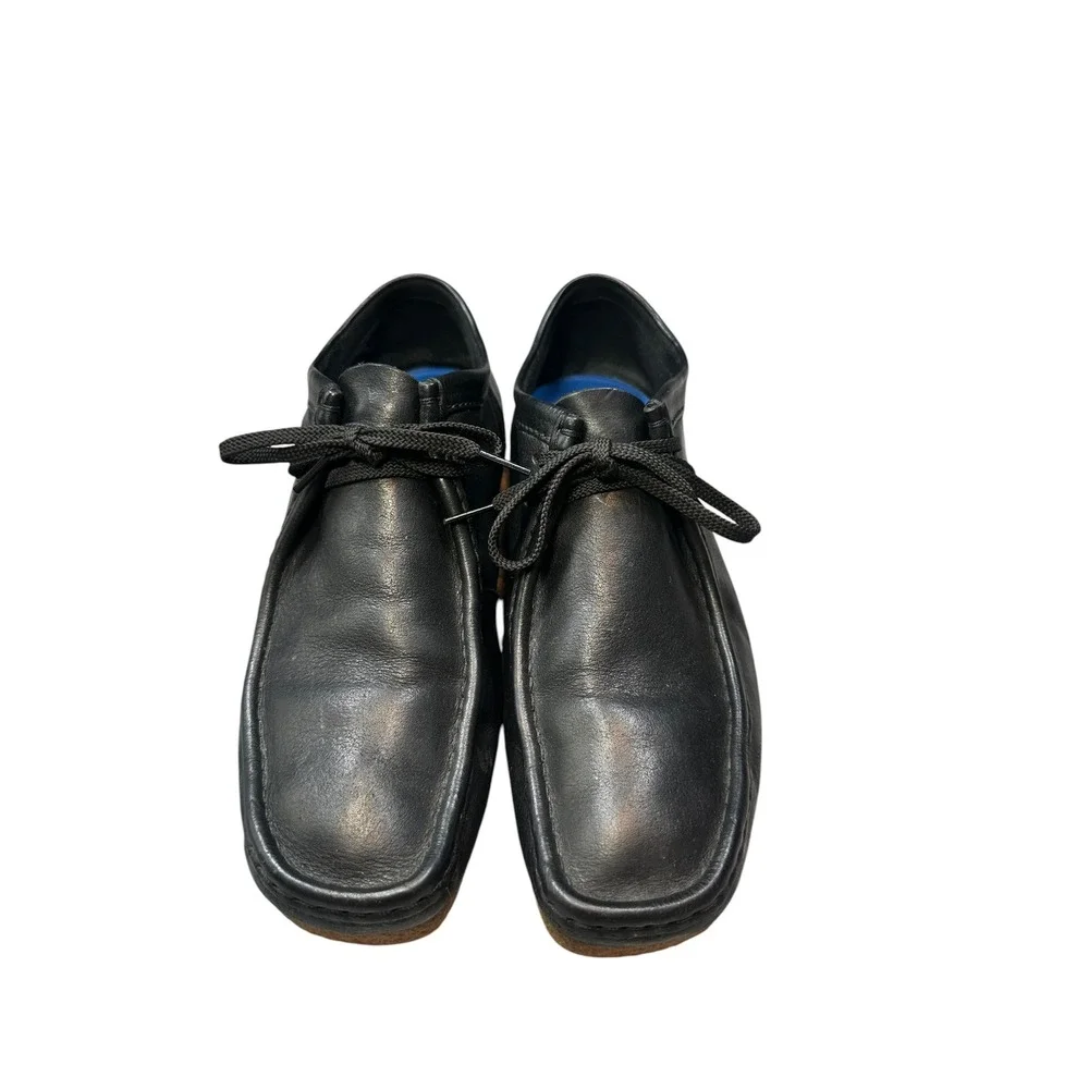 Clarks Shacre II Run Mens Black Leather Wallabee Style Lace Up Shoes Size 11